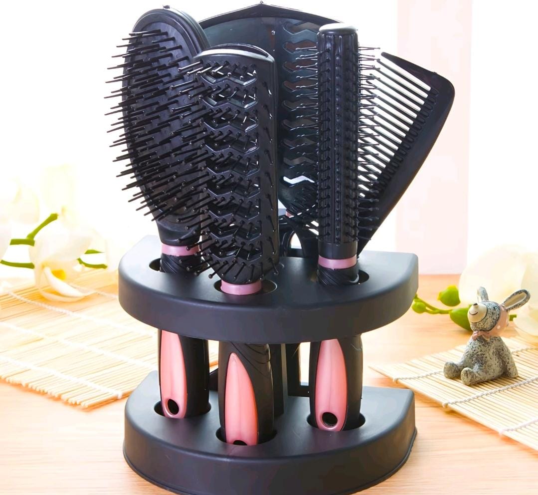 5pcs Hair Care Brush Set Pro Detangle Hair