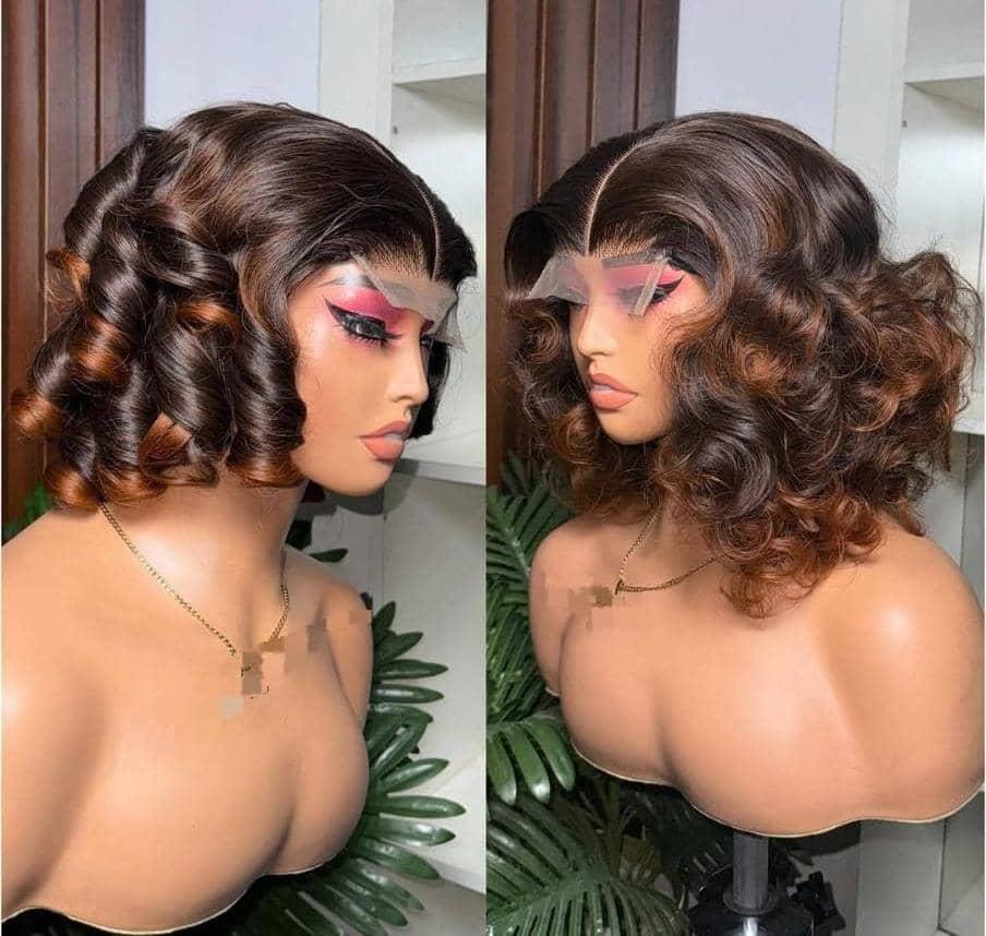 Elegant Ombre Bouncy Wig Perfect for Daily Wear and Special Occasions